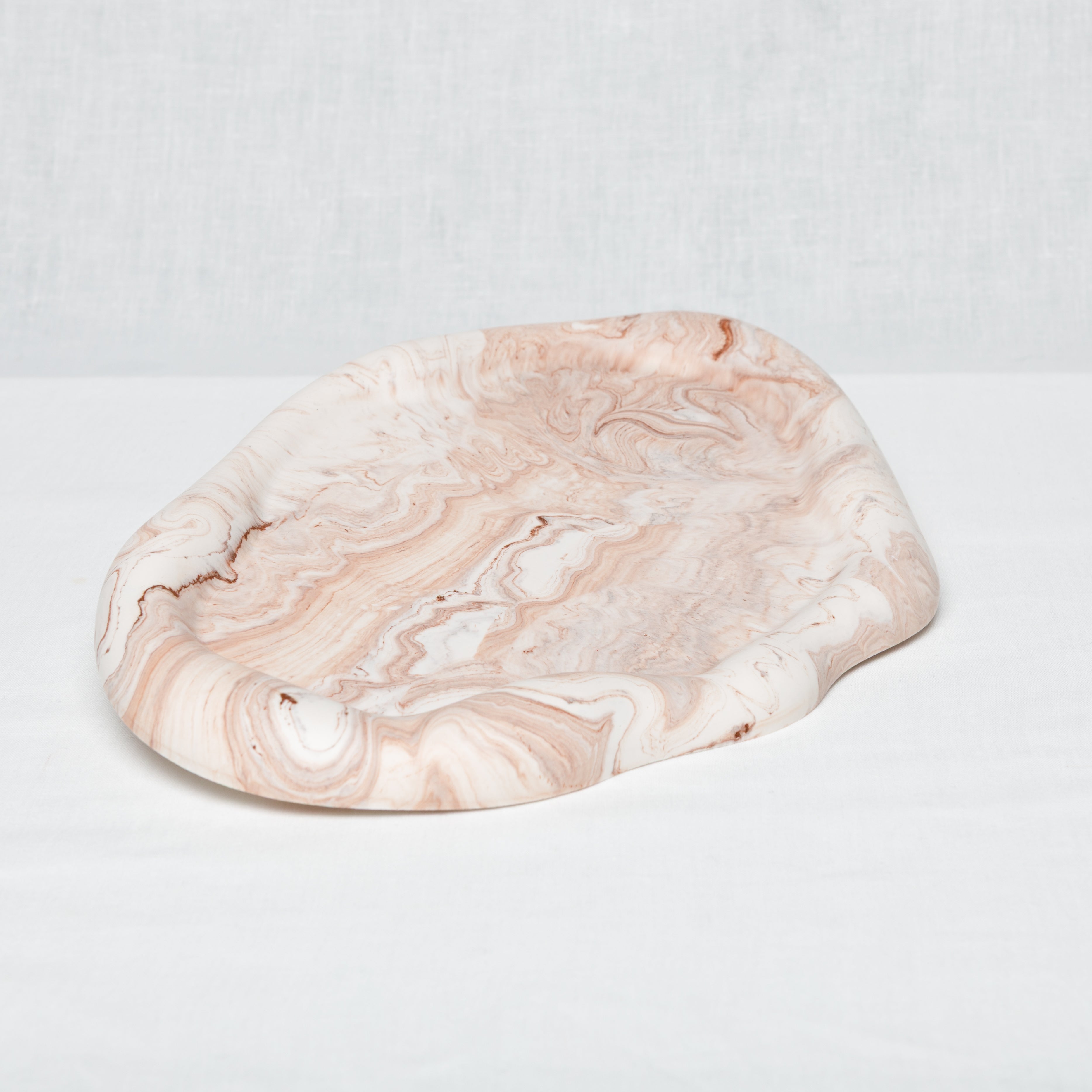 Vide-poche ovale vague